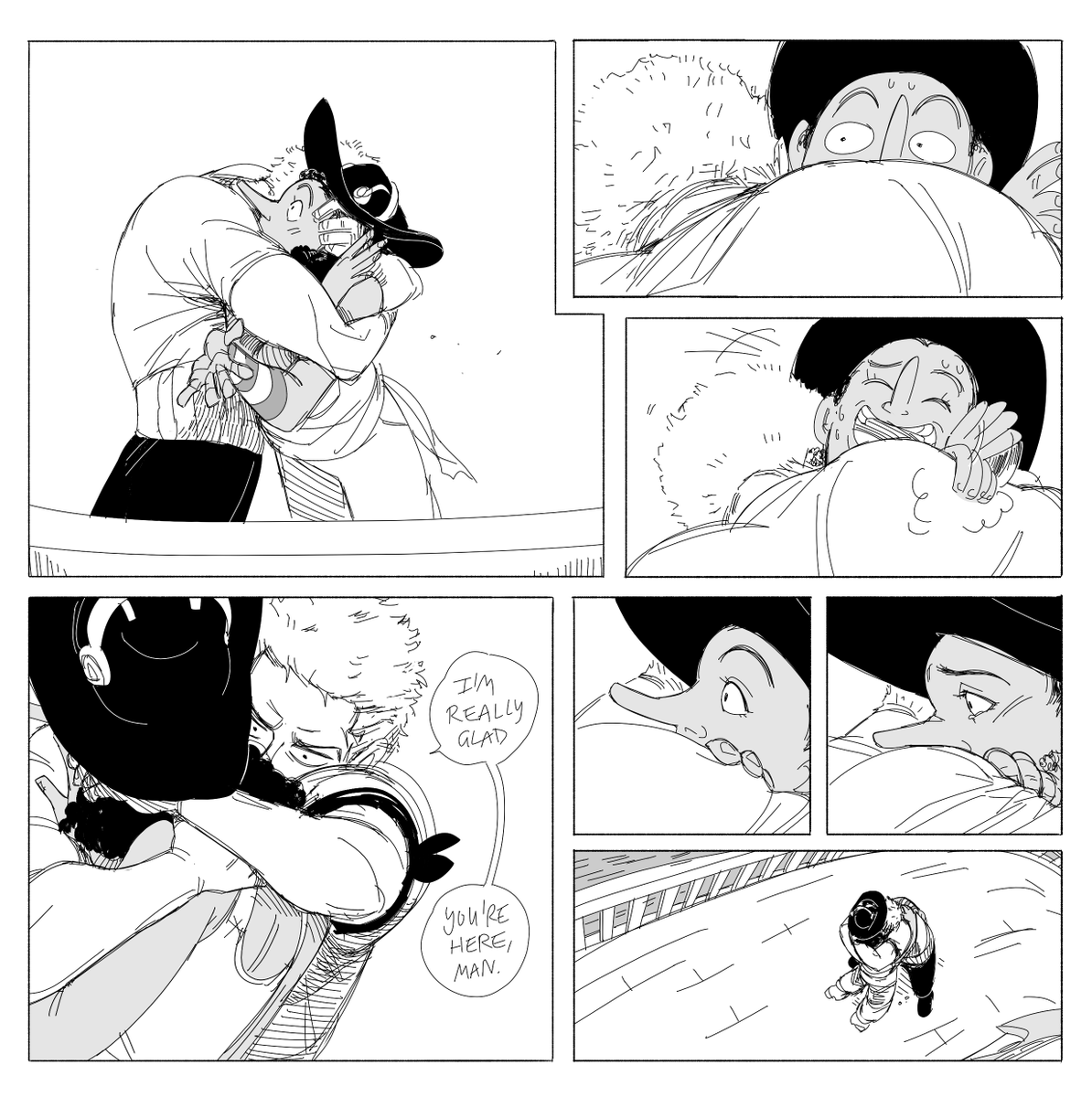 "It's the coward's way out."
"... Well, you know me!"
When you accidentally learn/unload too much about/onto your crewmate, but it all works out. Set between Water 7 and Thriller Bark. 