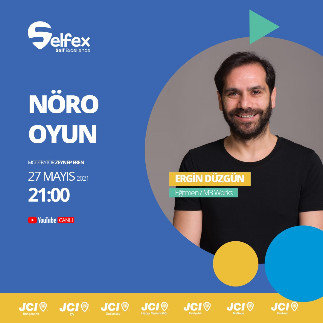 JCIMaltepe's tweet photo. 27 Mayıs Perşembe saat 21.00'de, M3 Works eğitmenlerinden Ergin Düzgün ile "Nöro Oyun" etkinliğinde buluşuyoruz.

İnteraktif gerçekleşecek etkinliğimiz, JCI Bahçeşehir YouTube hesabından canlı yayınlanacaktır.

#jci #jcimaltepe  #jcitürkiye  #liderlik #girişimcilik #gençliderler https://t.co/D6kAHOn17k