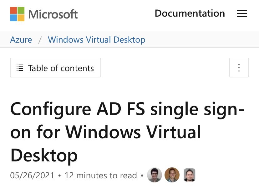 Brinkhoff_C's tweet image. Public preview release! #SSO in #WVD anyone via both web and client? Yes! Learn here how to Configure #ADFS single sign-on. Great work David Belanger / Christian Montoya More info ⬇️ lnkd.in/eysNbTR