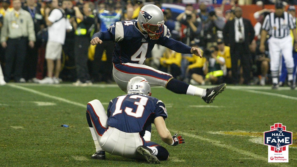 TheHall's tweet photo. Congratulations on an incredible career, @adamvinatieri! https://t.co/AWAlQ2bZFE