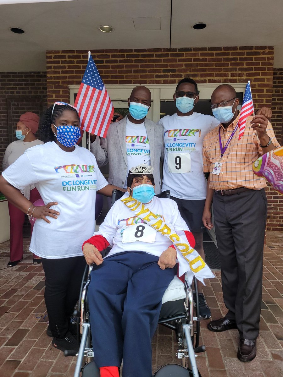 linkedsenior's tweet photo. The DC #LongevityFunRun celebration of senior living communities continues at Stoddard Baptist Nursing Home! 🤗 #OlderAmericansMonth #gerotwitter @Oldplparecool @growingbolder @thischairrocks https://t.co/EJebrUcnmc