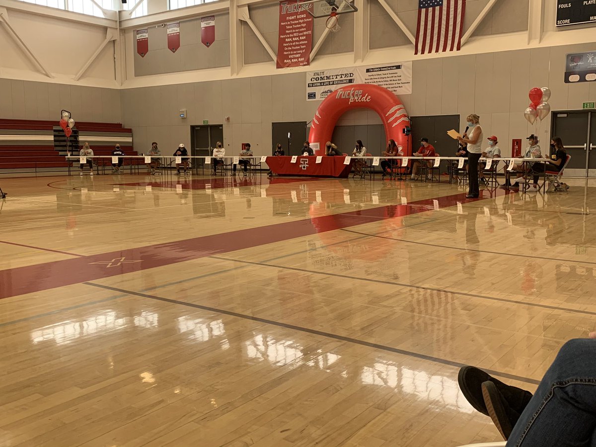 Signing Day at Truckee High. Four TNT Athletes moving on to the next level.
