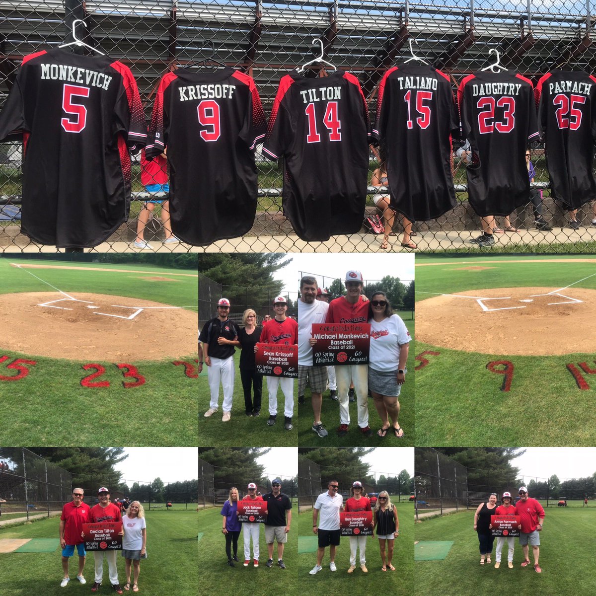 Celebrating our QOHS Class of 2021 boys baseball seniors! Thank you for your contributions to QO  baseball! 🙌🏻🐾❤️ ⚾️ <a href="/CoachGasaway/">Jason  Gasaway</a> <a href="/QOAthletics/">Quince Orchard Athletics</a> <a href="/Qohs2021/">QO Seniors 🚨</a>