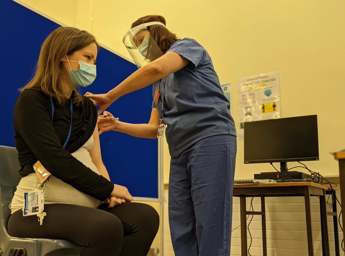 Pretty sure I was the first pregnant person in Ireland to be vaccinated against covid-19. 

This is my healthy little boy. 

I was thrilled to be able to protect myself ( and him ). 

Best of luck to all getting their shots this week! ❤️