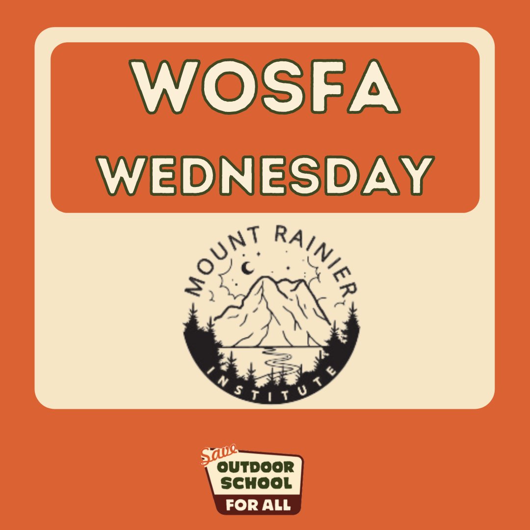 Mount Rainier Institute uses Mount Rainier National park as its "classroom,” providing schools in our region with in-depth, multi-day programs focusing on science/STEM education. Learn more at: rainierinstitute.org/about.html 
#OutdoorSchool4All
