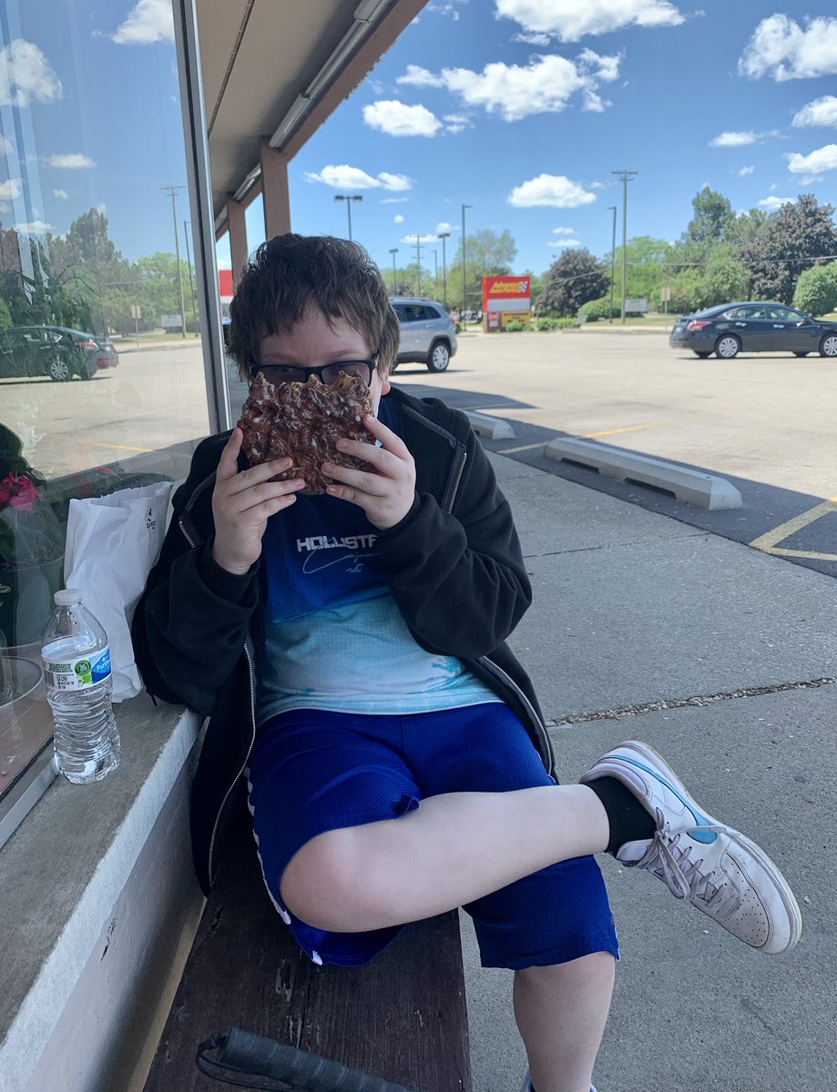 Celebrated the end of 6th grade by executing an O&amp;M route to Wheeling Donuts to get Apple Fritters the size of our heads! #WeAreNSSEO #ExpandedCoreCurriculum