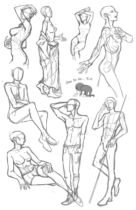 WIP wednesday but I've drawn nothing that I can show publicly without getting shot so have some pose dumps insteadI draw these when I want to draw but dont know what to draw. So now I have a library full of them which is pretty helpful tbh /thonk#wip #Posereference #sketches 