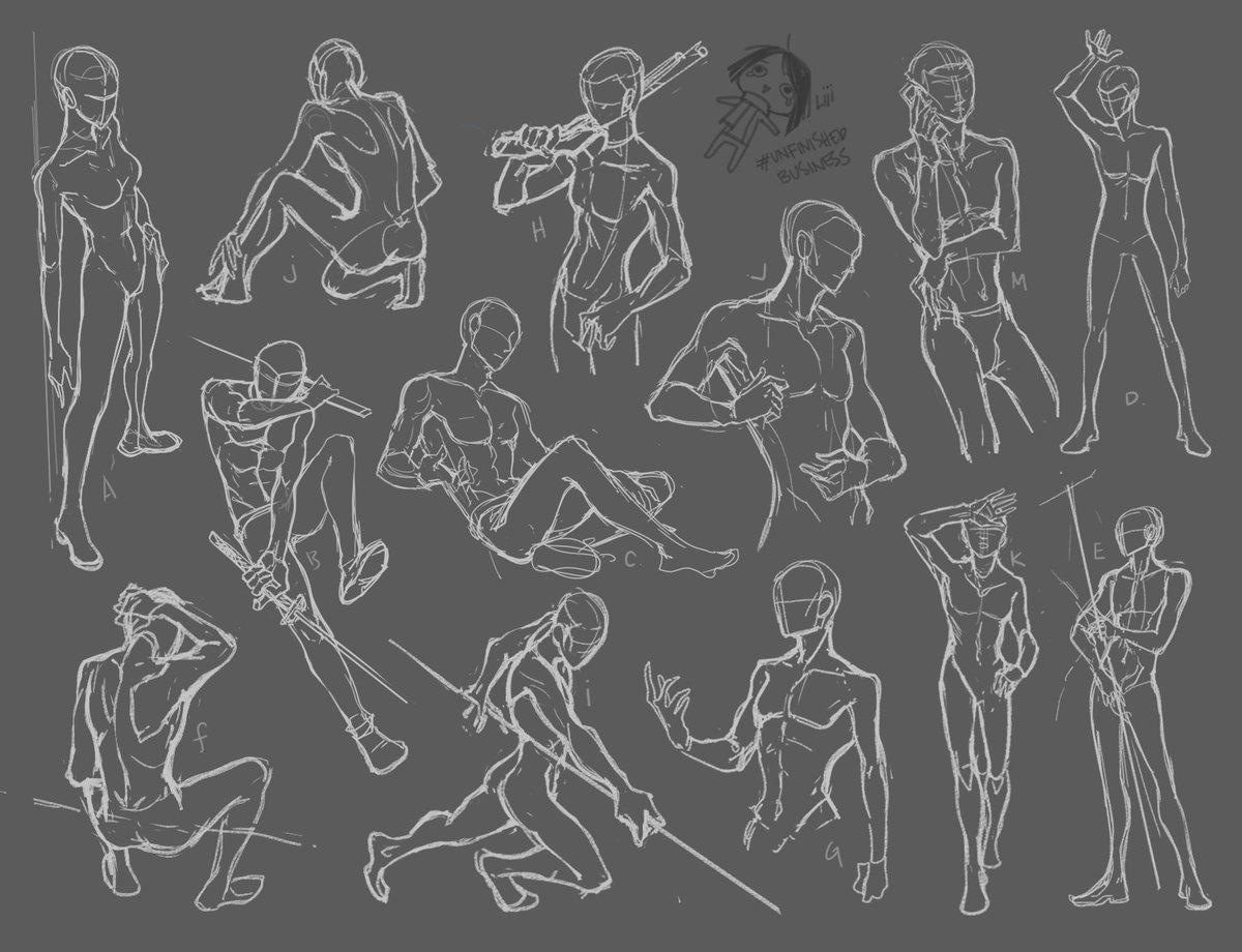 WIP wednesday but I've drawn nothing that I can show publicly without getting shot so have some pose dumps instead

I draw these when I want to draw but dont know what to draw. So now I have a library full of them which is pretty helpful tbh /thonk

#wip #Posereference #sketches 