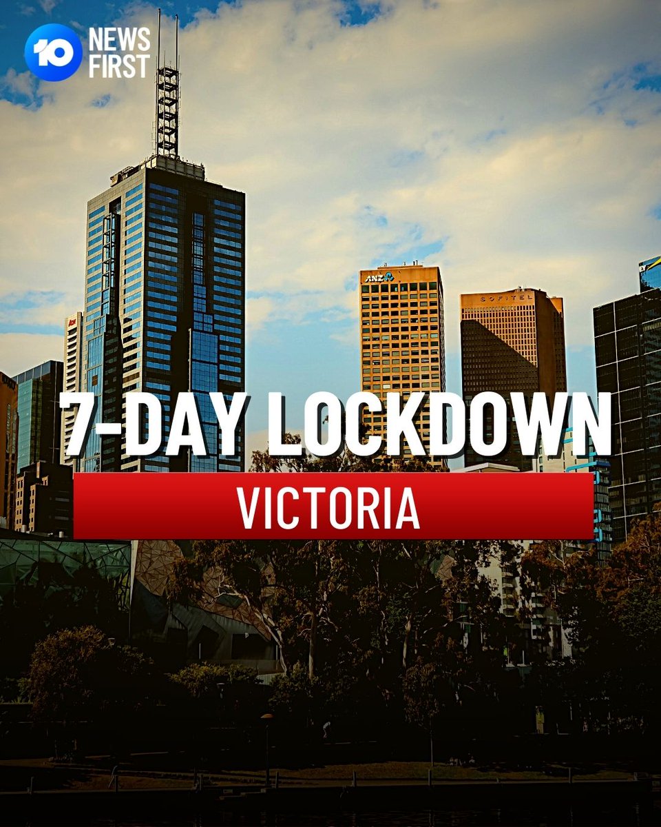 #BREAKING: Victoria will be plunged into a 7-day snap lockdown from 11:59pm tonight, May 27, until 11.59pm June 3 #COVID19VIC