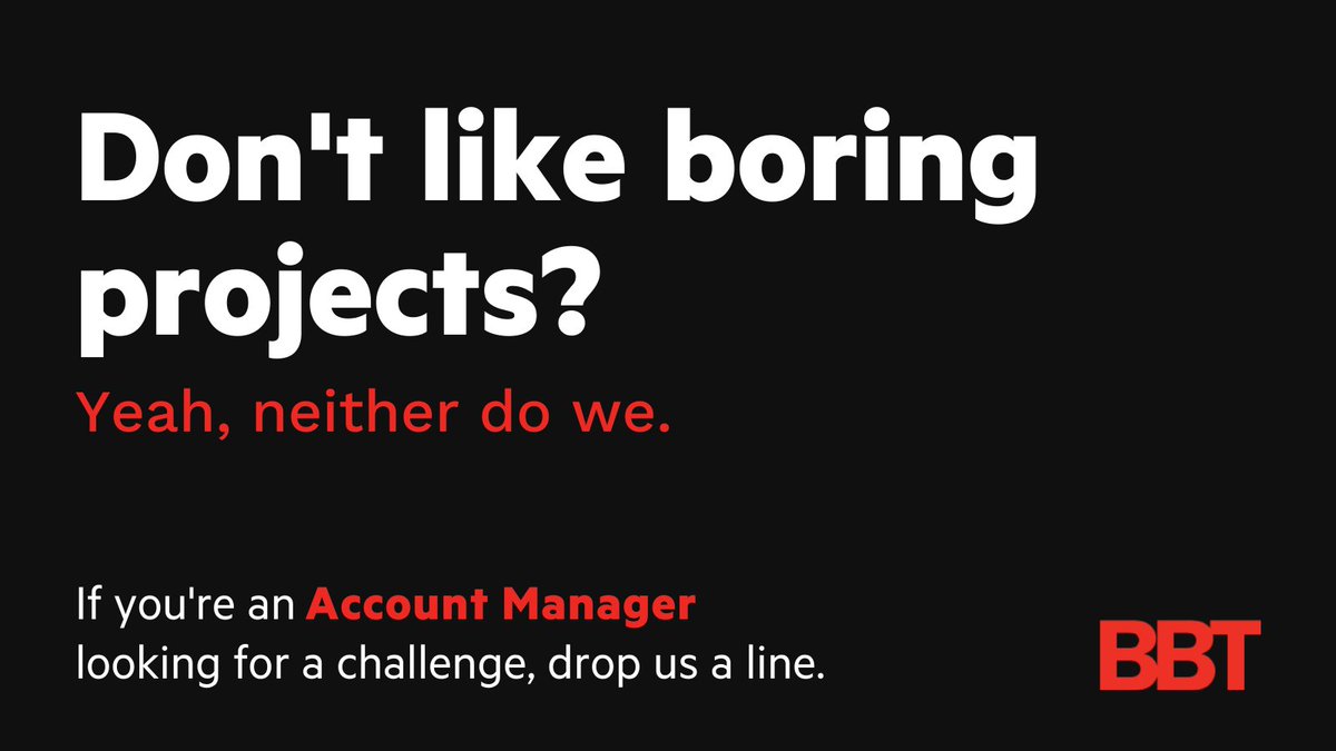Bored isn't in our vocabulary.

We are on the look out for an Account Manager to help us keep going from strength to strength. 

Take a look at the position description and apply online: seek.co.nz/job/52388170