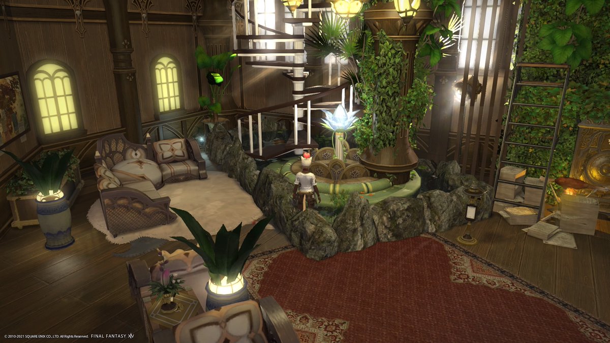 ট ইট র 青龍彡 Ff14 ハウジングには手に入れていない調度品も試し置き出来る機能があるので 新しい調度品の室内 池を置いてみた うん 錦鯉めちゃくちゃ泳いでますわ ていうかデカい デカすぎる にしても水の表現を重ねてもスゴいなぁ Ps4share