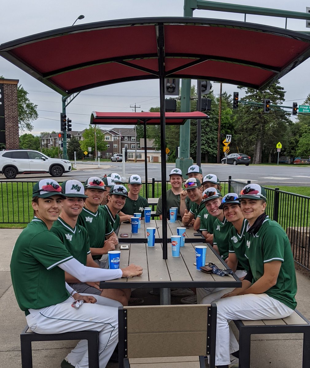 mvvarsbaseball's tweet photo. “Senior Walk-Around” the bases; stopping at 1B to discuss memories of FR Yr, 2B SO Yr, 3B JR Yr, and at home plate memories of Senior season so far and what they want to accomplish the rest of this season.  Then off to DQ like the good old youth baseball days. #memories https://t.co/halhImXYMA