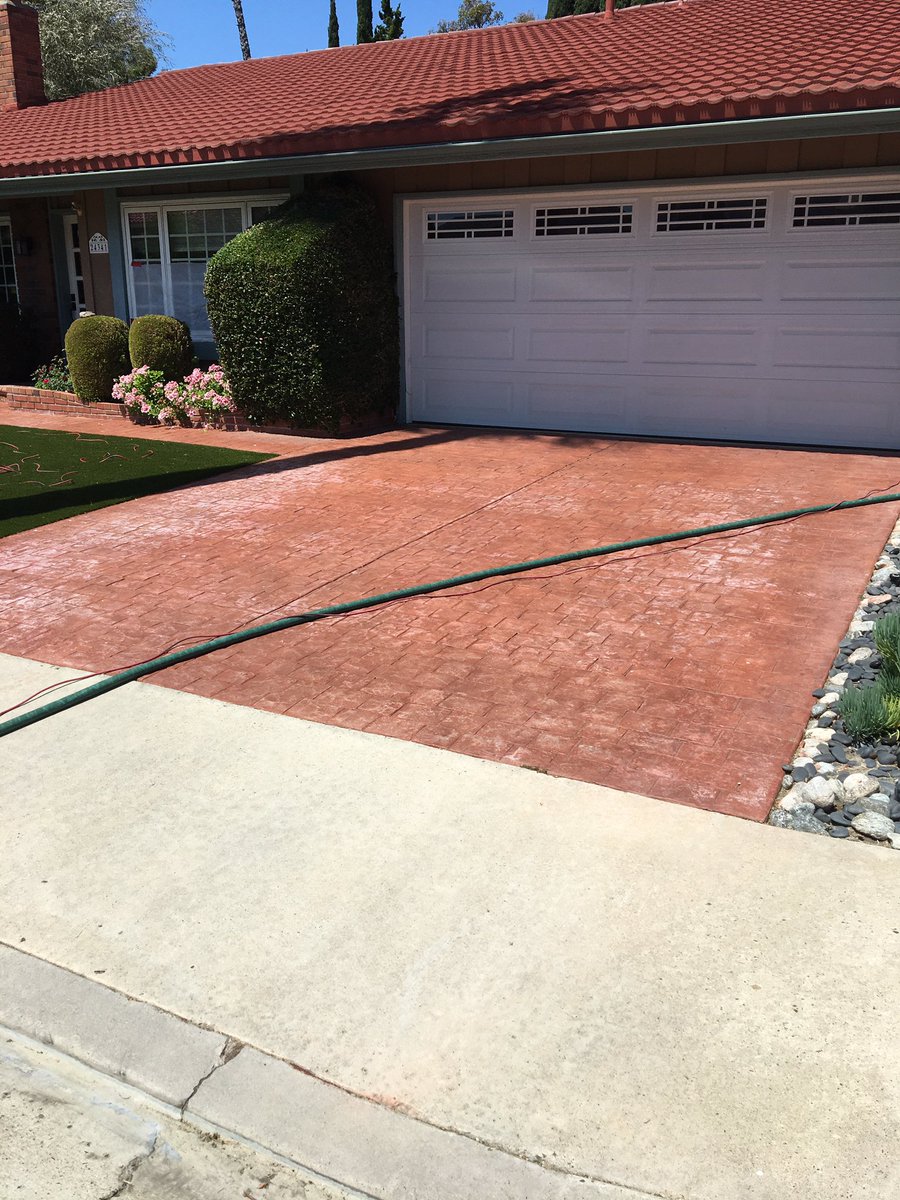 sandblastking's tweet photo. #sandblasting #concrete to remove ugly old red coloring #sandblastedconcrete #alliedsandblasting #sandblastking #mobilesandblasting https://t.co/zLlY1Pq16I