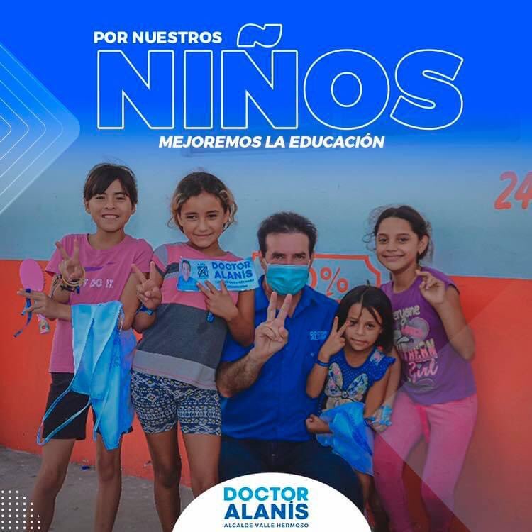 La educación es el arma más poderosa que puedes utilizar para cambiar al mundo 📚 

Los niños y jóvenes son el futuro de Valle Hermoso y mi compromiso con ellos es apoyarlos ✌🏻🔹✌🏻

#VotaPAN #AmigosDeAlanis #ValleHermoso #DrAlanis