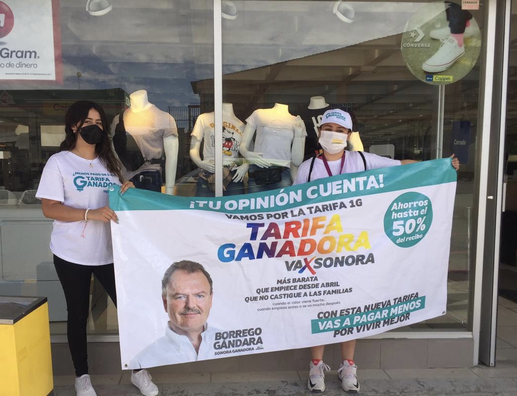 PalafoxDavid's tweet photo. #MegaConsulta TARIFA GANADORA en Alamos, Caborca, Navojoa y Cananea sumando firmas de sonorenses para cuando sea #GOBERNADOR @EGandaraC exijamos luz más barata para tod@s @liribe @Roberto_Ruibal https://t.co/8I4rQCG0Lg
