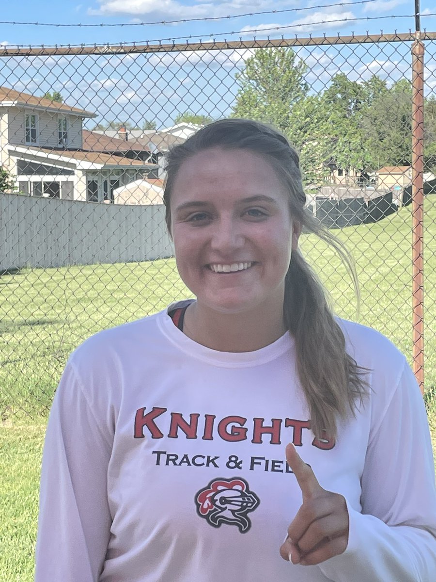 Conference Champion! Congrats to Marla Hayes on winning the SWSC Conference in the Discus!