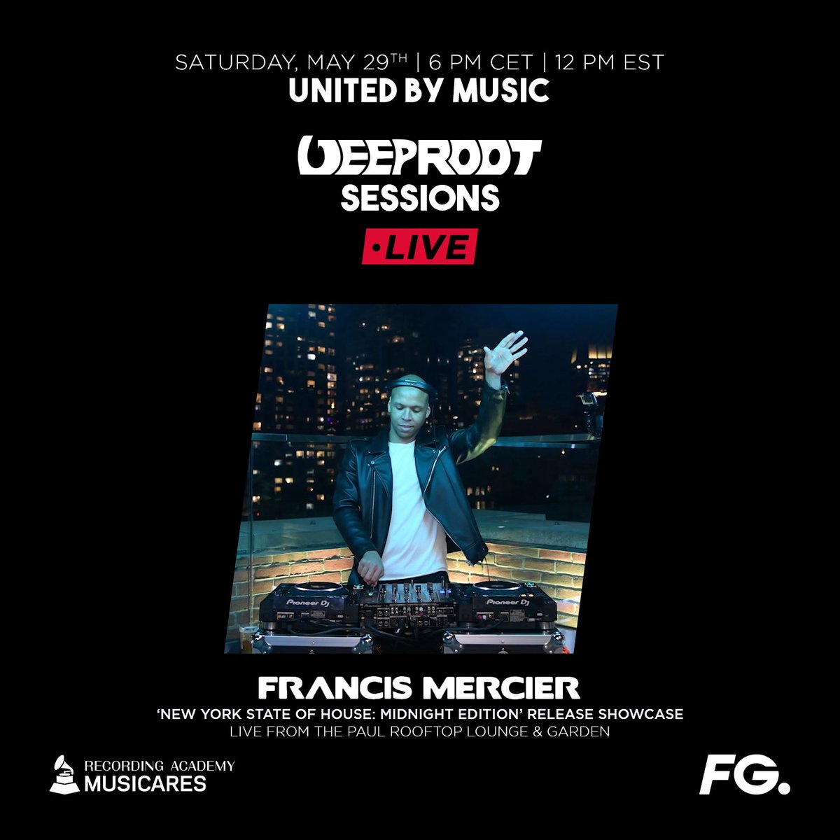 deeprootsession's tweet photo. π Living it up @deeprootrecords with the #NYSH Midnight Edition! π Be sure to tune in π @francismercier https://t.co/ty1xhLa4sP