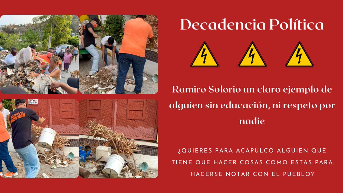 RogelioBalboa82's tweet photo. Es evidente la decadencia política que estamos viviendo. Candidatos que se comportan de esta manera, con actos de vandalismo. Crees que va a respetar el puerto de #Acapulco y a su gente? ❌❌❌

#Guerrero #NiUnVotoAMovimientoCiudadano #ramirosolorio #MC #FueraMovimientoCiudadano https://t.co/sBvgJ3cV4k