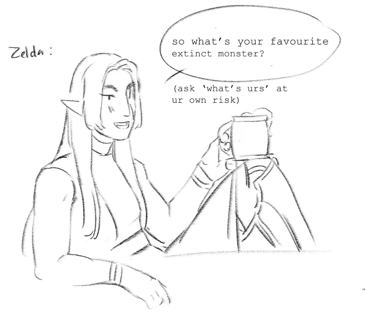 This is them separately but I know that if link and Zelda got trashed together they would be something akin to merry and pippin dancing on tables https://t.co/9FeCJZ3fzd