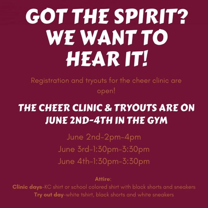 Got what it takes to be a Kennedy Cheerleader? Go for it! #Cheerleader #catholicschool