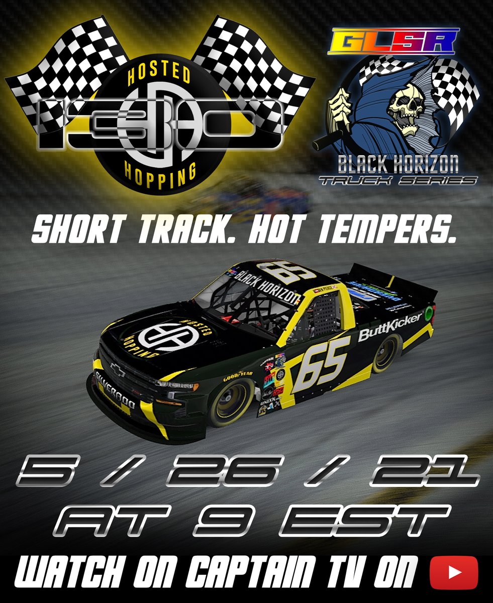 GLakesSimRacing's tweet photo. Tonight is around 3 of the @BlackHorizonBrw Truck Series from USA Speedway! As always coverage starts at 8:45 eastern! Coverage is only on @CaptTVIR https://t.co/PcC7HJ0X7z