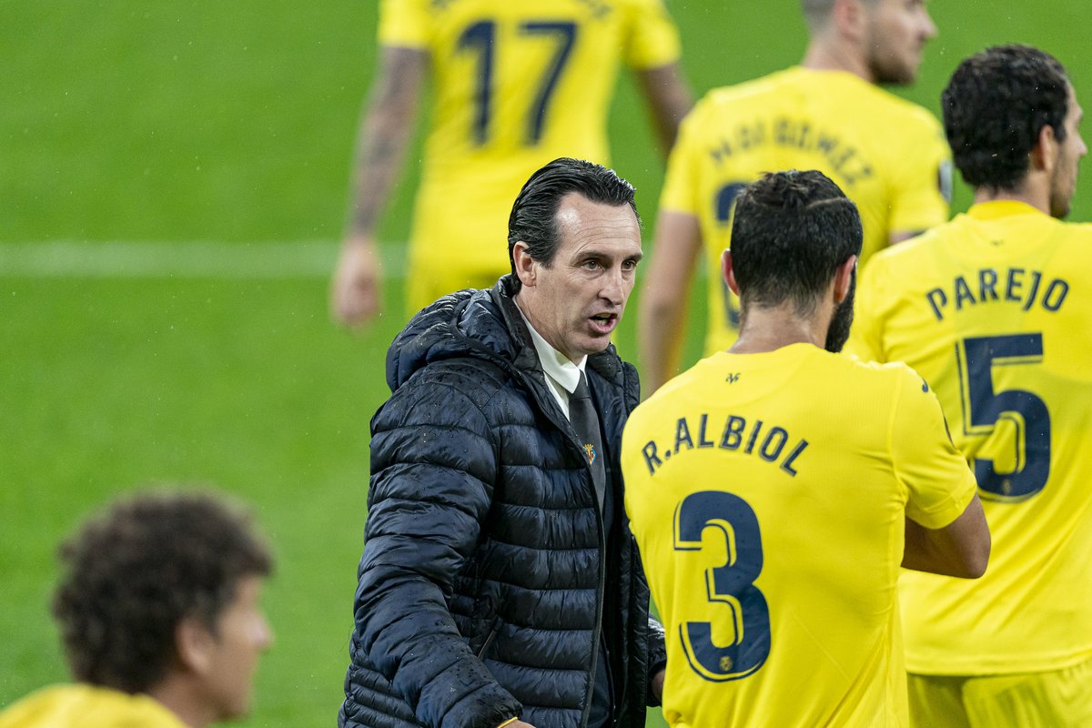 VillarrealCF's tweet photo. #UELFinal | 1-1 | ⏱️120'+3' | FINAL del tiempo reglamentario.

¡Nos vamos a los penaltis 😱! https://t.co/wCjvXsSsWJ
