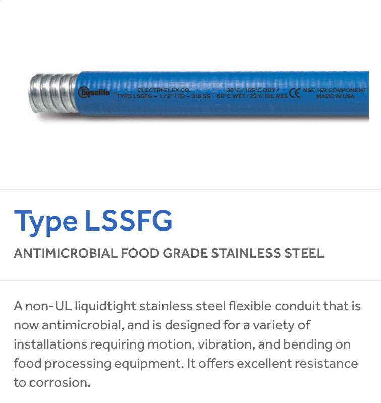 ElectriFlexComp's tweet photo. There’s a new #WhitePaper to learn more abt our enhanced #foodgrade products: https://t.co/3sEED6GHXk
These new #antimicrobial jackets with higher temp ratings are ideal for #foodprocessing & #Pharmaceuticals
#FDAApproved #NSFCertified #electricalconduit #liquatite #liquidtight https://t.co/1gTJRGTl95