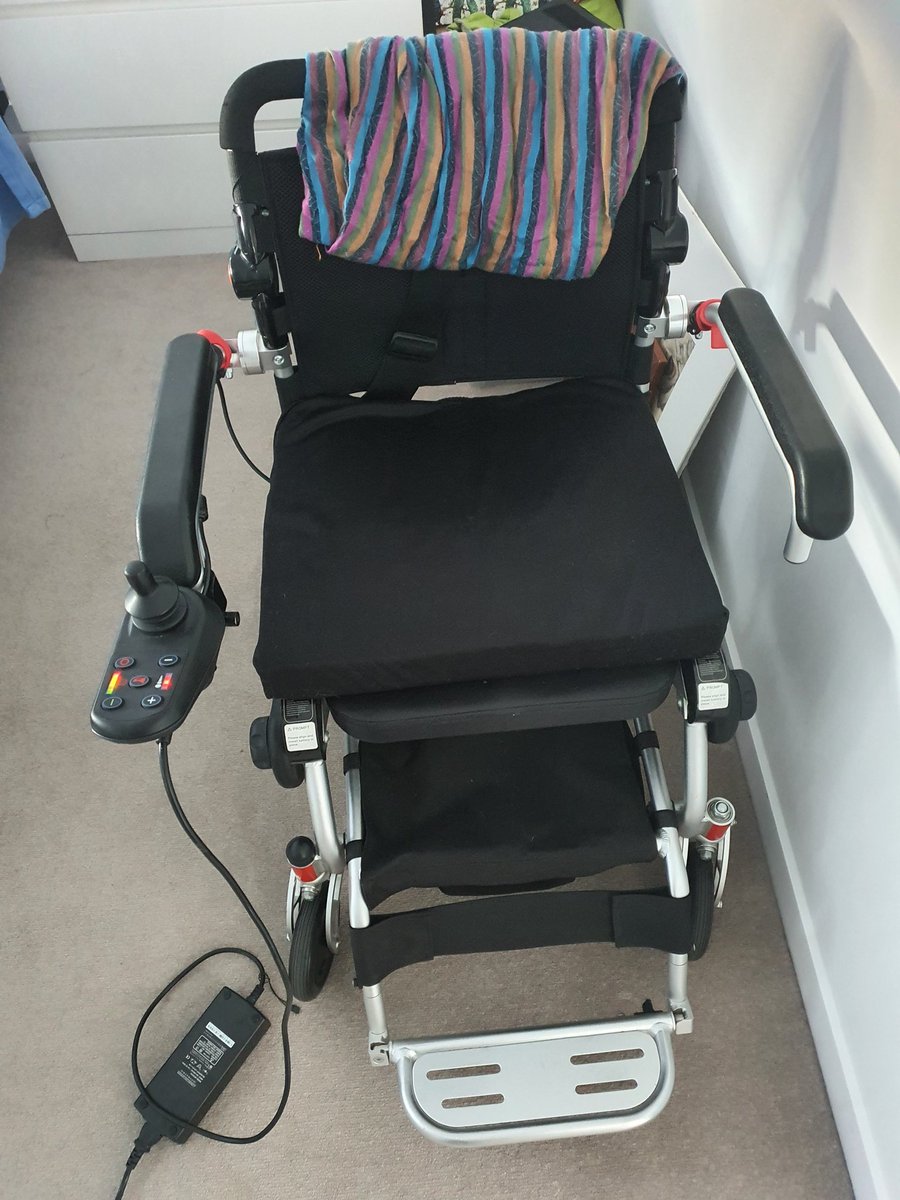 MsFridayology's tweet photo. All charged up ready for another day of #wheelchairadventures and #accessfails https://t.co/wOgb3ahF3c