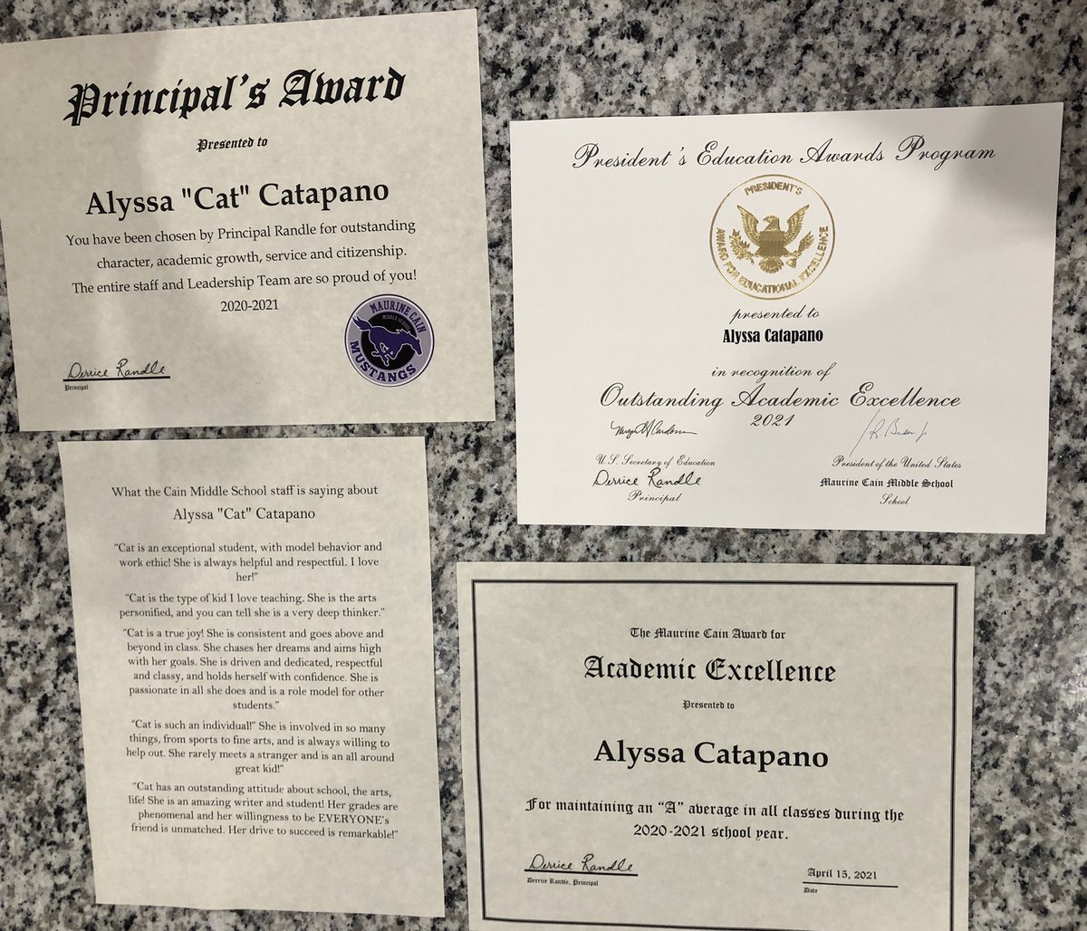 MrsCatapano's tweet photo. So proud of Ms. Cat!!
#cainconnection #MustangsMatter #CainStrong https://t.co/LIWd76PfPb