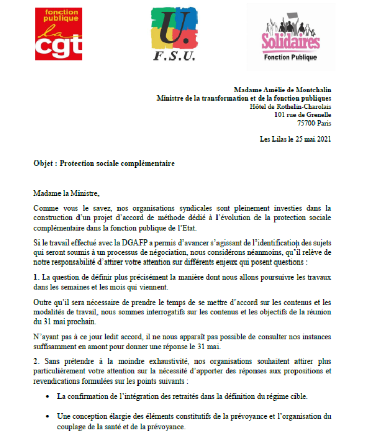 UFSE_CGT's tweet photo. 🔴Évolution de la protection sociale complémentaire : courrier unitaire à la ministre de la fonction publique @AdeMontchalin  ⤵⤵⤵⤵
https://t.co/SmJR7TgsNC https://t.co/sUTowWgGn3