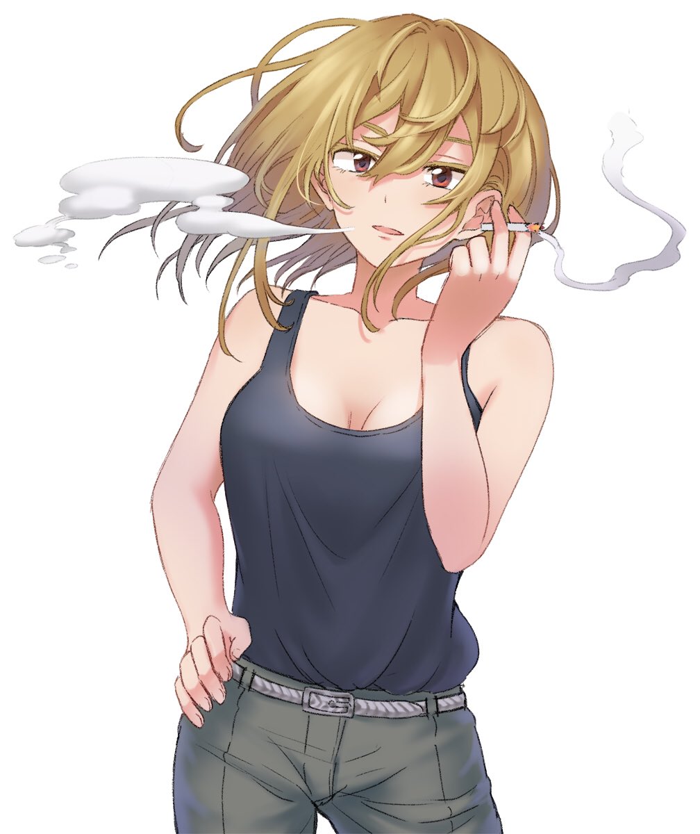 タバコを吸う姉さんが昔からめっちゃ好き 藤田サヤカのイラスト タバコを吸う姉さんが昔からめっちゃ好き 藤田サヤカのイラスト