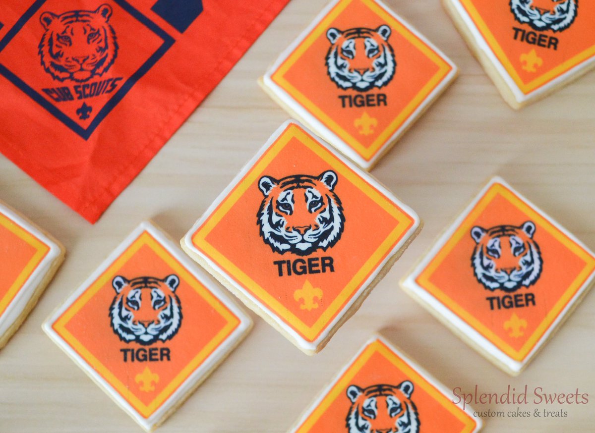 Splendid_Sweets's tweet image. Tiger scout cookies