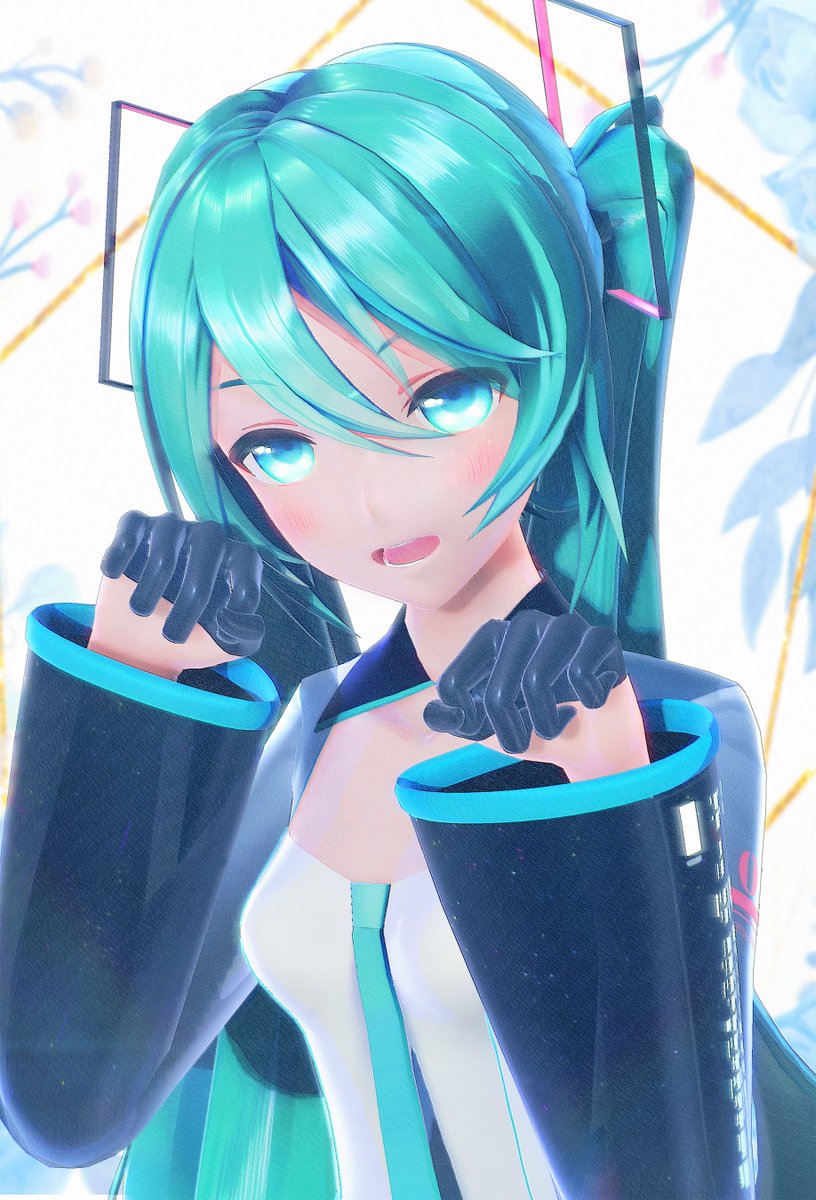 初音ミク 「にゃ～ん❤ 」|kokoのイラスト
