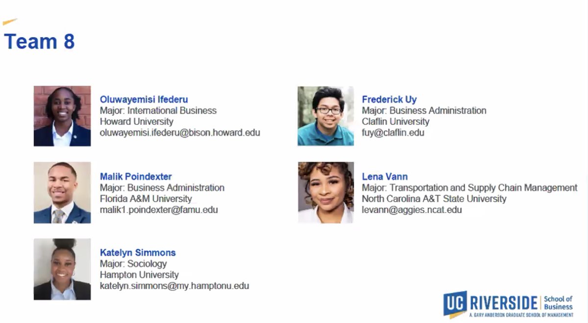 uc_sieml's tweet photo. Congratulations to our #2021SIEML Scholars for completing this year’s program. We are so proud of all of you and commend you on this fantastic accomplishment. 🎉 

Shout out to our Case Competition winners! https://t.co/IkSPp1zdby
