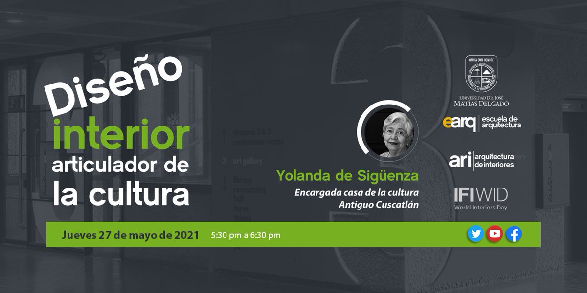 EArqUJMD's tweet photo. 👉 Ella es Yolanda de Sigüenza, invitada especial a nuestro #ifiwid 2021, quien nos aportará, desde su experiencia, al debate del diseño interior como articulador de la cultura. ¡¡¡Bienvenida Yolanda!!! 😊😊😊 https://t.co/XdzkPmoR8h