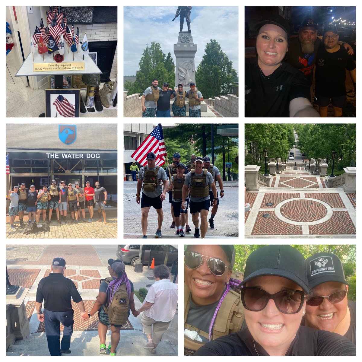 Day 2 is complete! Our teams climbed the stairs at Monument Terrace for 22 hours! Thank you to the city of Lynchburg for your hospitality! Off to Nashville we go!