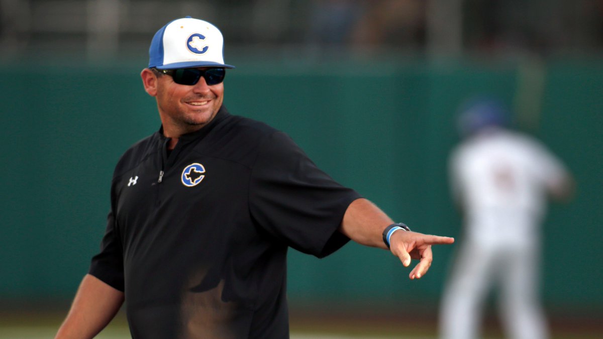 SportsDayHS's tweet photo. Throat cancer gave Heath Autrey a new perspective. 

This playoff run, his Corsicana team is appreciating the moment.

⚾️: https://t.co/xtzYYmEMoi👈

#txhsbaseball https://t.co/KHe99W8Ixg