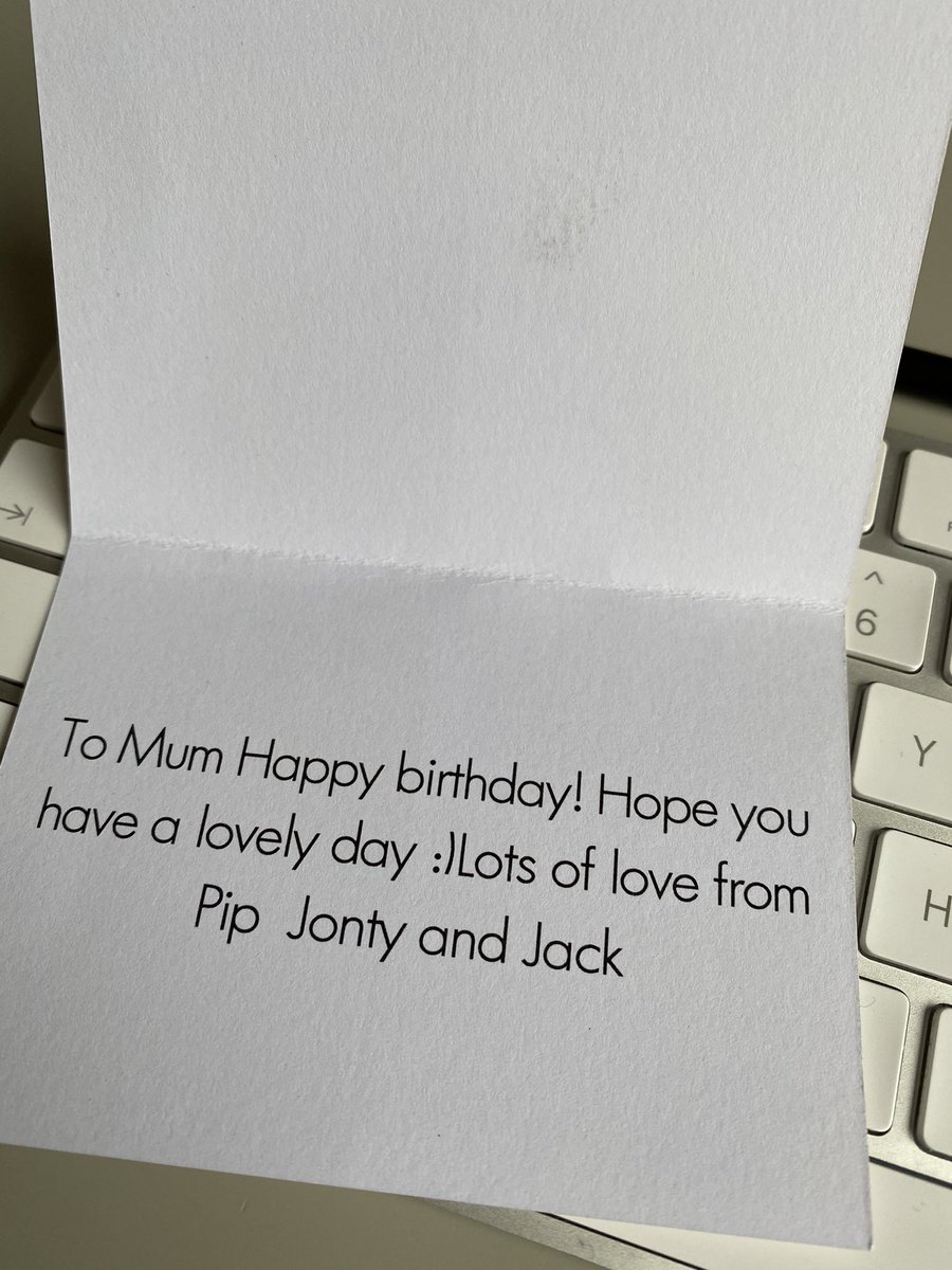 If you’ve got kids called Pip, Jonty and Jack.  1. Happy birthday. 2. Your gift message found a way in my wife’s pressie. 
<a href="/NeomOrganics/">Neom Organics London</a> : if I get this message delivered - will you send me a diffuser?