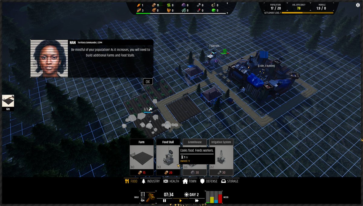 basementmode's tweet photo. Nan, CCPM's territory commander serves as your trusty mentor. Rebuild civilization under the shadow of the deadly and powerful Skarr in our #alien #invasion #citybuilder. 

💫Wishlist! https://t.co/YD4K1iLkrN

#indiedev #indiegames #survivalgame #strategygame https://t.co/laGUFiM7kN