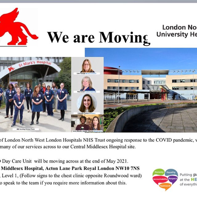 LisaYounge2's tweet photo. Our infusion unit is on the move! As part of the trusts ongoing response to COVID, we are heading down to a new home in Central Middlesex for a while. Big weekend ahead moving and setting things up to be ready for Action on Tuesday. If you need more info please get in touch! https://t.co/EjEthRRVZw
