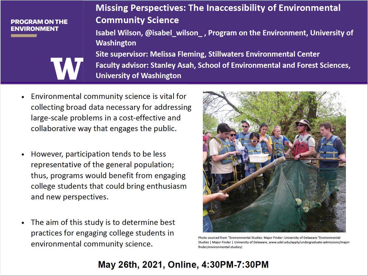 isabel_wilson_'s tweet photo. Today’s the day!! Come check out my presentation at the #POEcap symposium. #ENVIR492 https://t.co/voKw9DK2Jz
