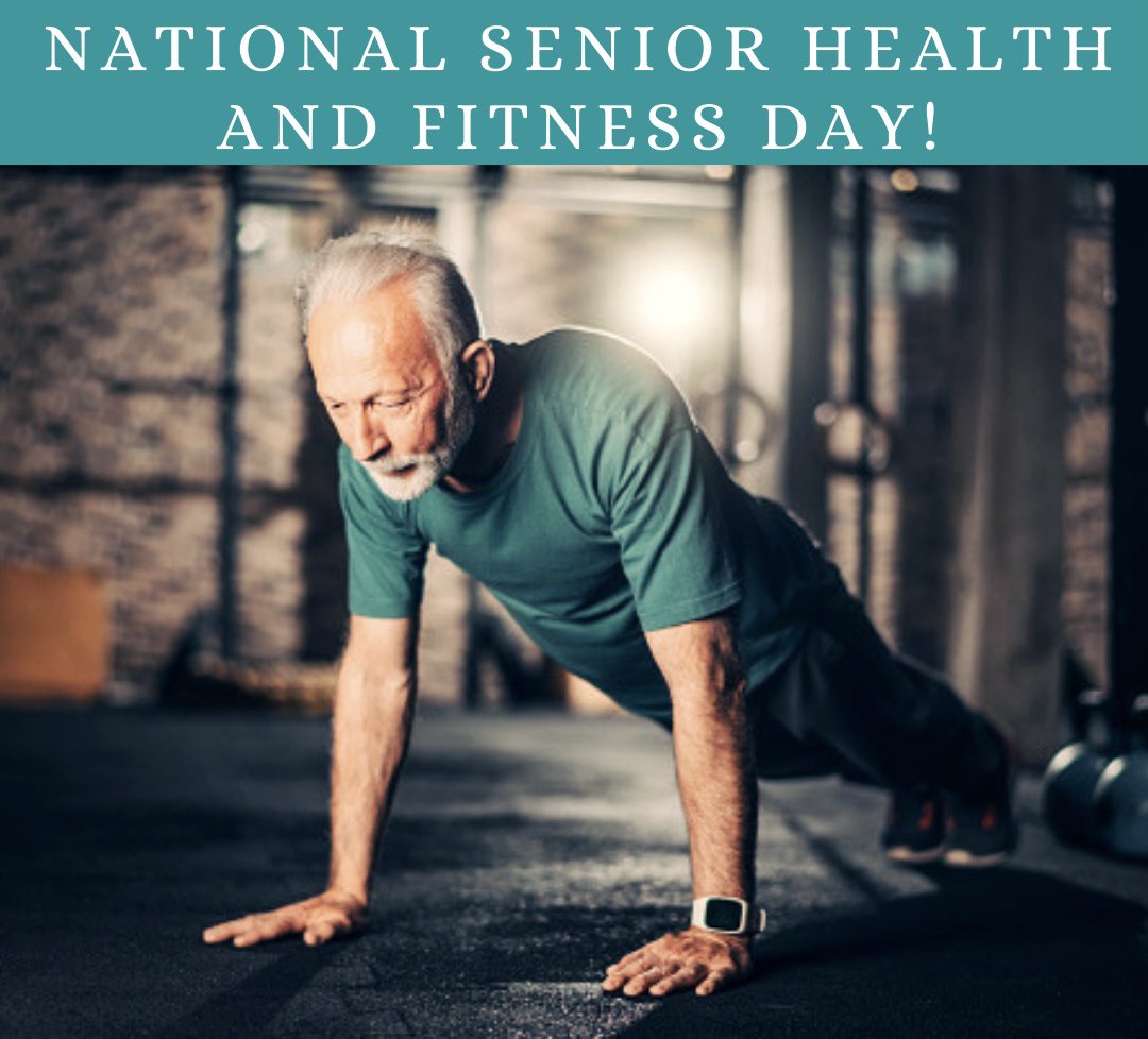 Here is to healthy aging! Happy National Senior Health and Fitness Day! What better way to celebrate than to get out and enjoy the weather by going on a walk. We challenge you to get out and exercise today!