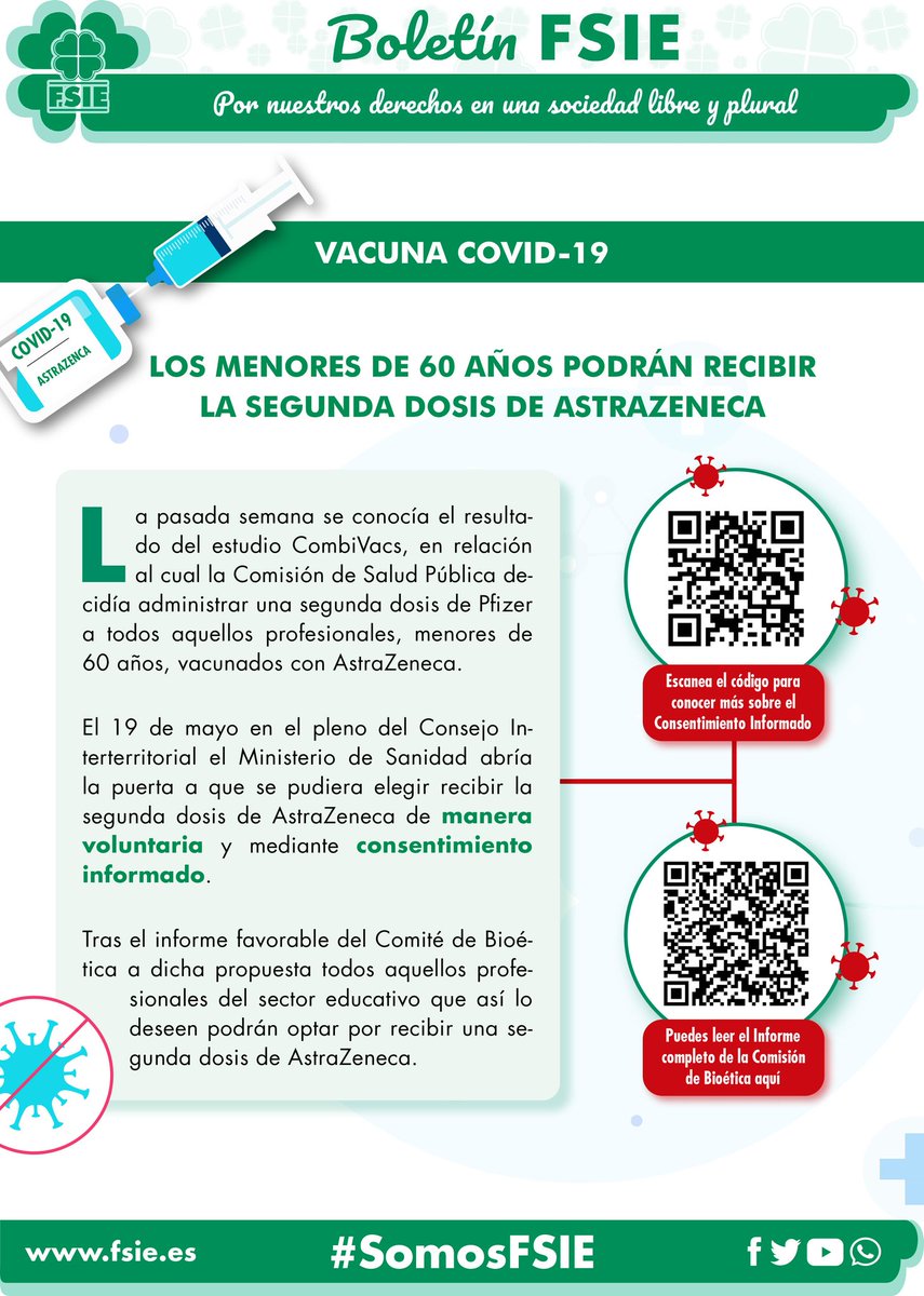 sorayaFSIE's tweet photo. 💉La responsabilidad sobre la decisión de la #vacunacion #Astrazeneca debería recaer sobre las autoridades sanitarias, no sobre una ciudadanía que sufre las consecuencias de una gestión errática y cambiante.

Más info 👉🏼 https://t.co/aIemMnJ5bW #VacunaCOVID19 @fsie_nacional https://t.co/zky8LjV7mo