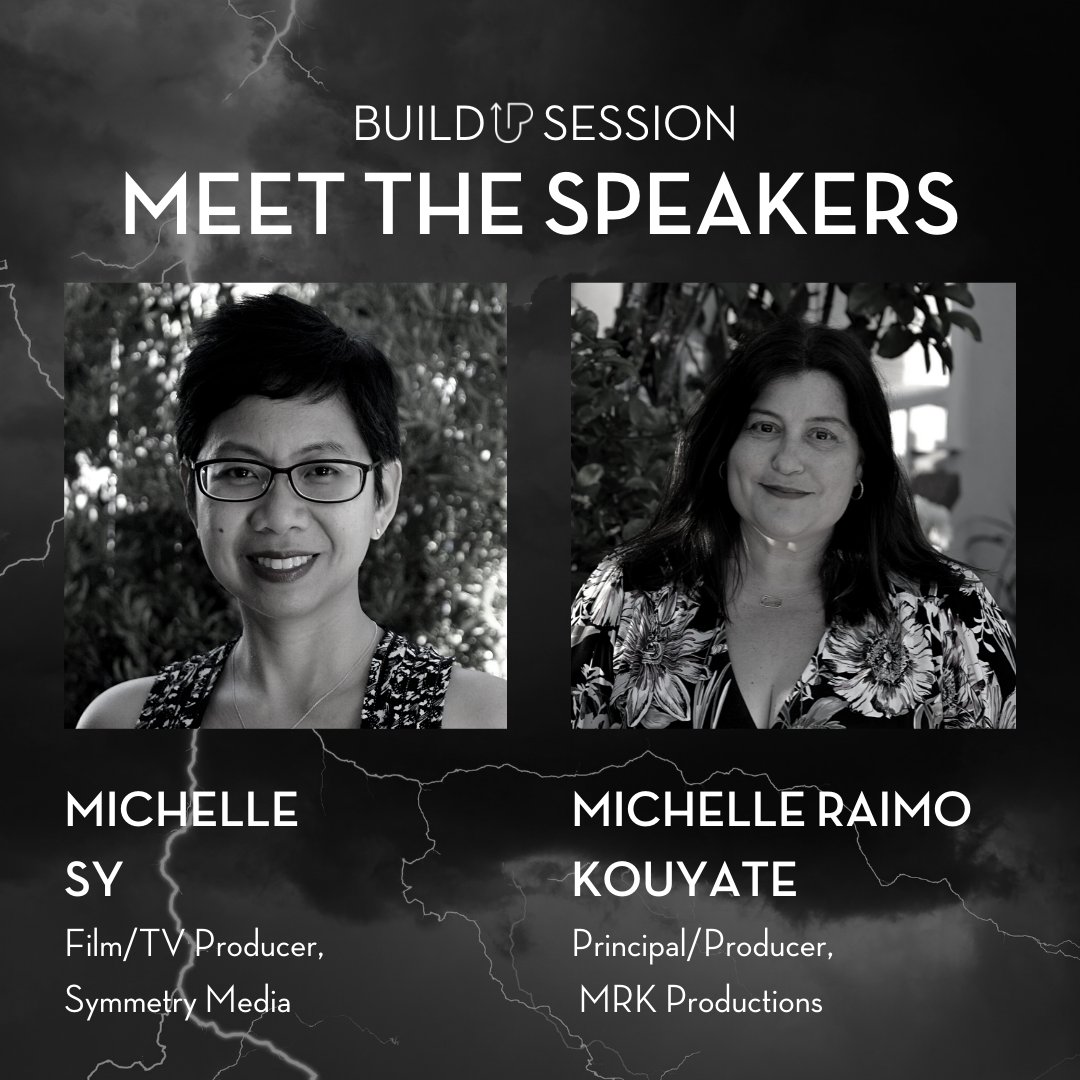 UPHerPotential's tweet image. BUILD UP ✨ MEET THE SPEAKERS

THE ART OF TV AND FILM DEVELOPMENT
Register for our June 9 session featuring Michelle Sy and Michelle Raimo Kouyate in conversation with Sophia Chang. 
🗓 Wednesday, June 9
⏱ 5 p.m. PST / 8 p.m. EST
🔗 bit.ly/UP-Jun9