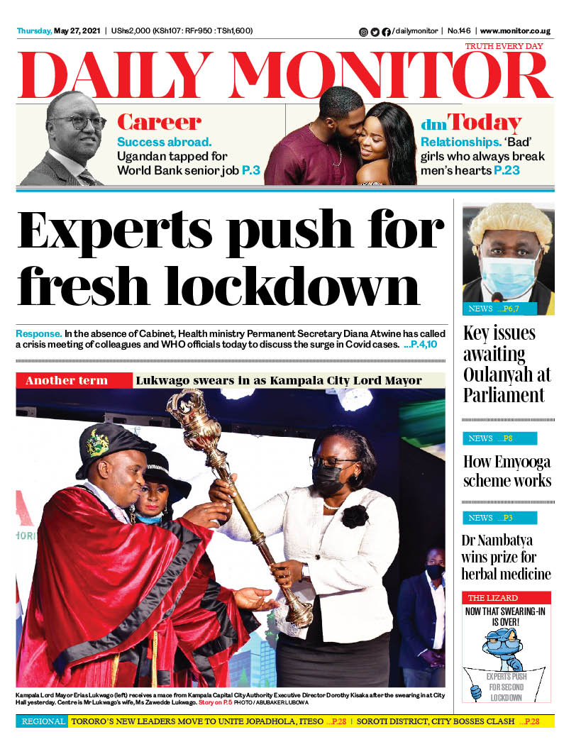 DailyMonitor's tweet photo. In your copy of the Daily Monitor #MonitorUpdates https://t.co/ZalnC0JeWM