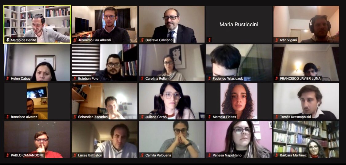 ¡Qué lujo contar con una conferencia especial de Marco de Benito en <a href="/AustralDerecho/">Austral Derecho</a> sobre “UNIDROIT European Rules of Civil Procedure”! 

El Prof. de Benito es titular de la Cátedra Jean Monnet de Derecho Procesal Civil Europeo de <a href="/IElaw/">011</a>.

<a href="/GustavoCalvinho/">Gustavo Calvinho</a> <a href="/ivigani/">Iván Vigani</a>