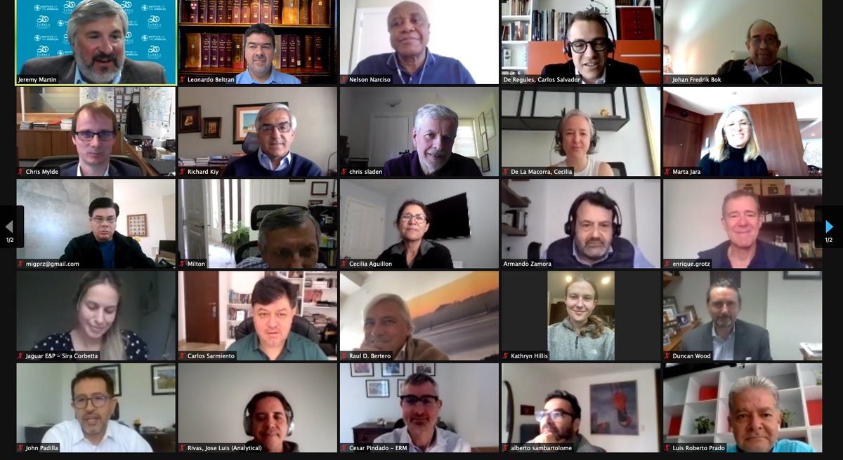 IOA_Energy's tweet photo. Today we hosted our final Virtual Roundtable #LJC30
Scenario IV: Future of Hydrocarbons
Special thanks for your thought-provoking insights
@martajaraotero
@ChrisMylde #Sproule
@advancegeotherm
Great discussion chaired by @carlosderegules @Deloitte
Policy Brief in June! https://t.co/8gl5ri3iN5