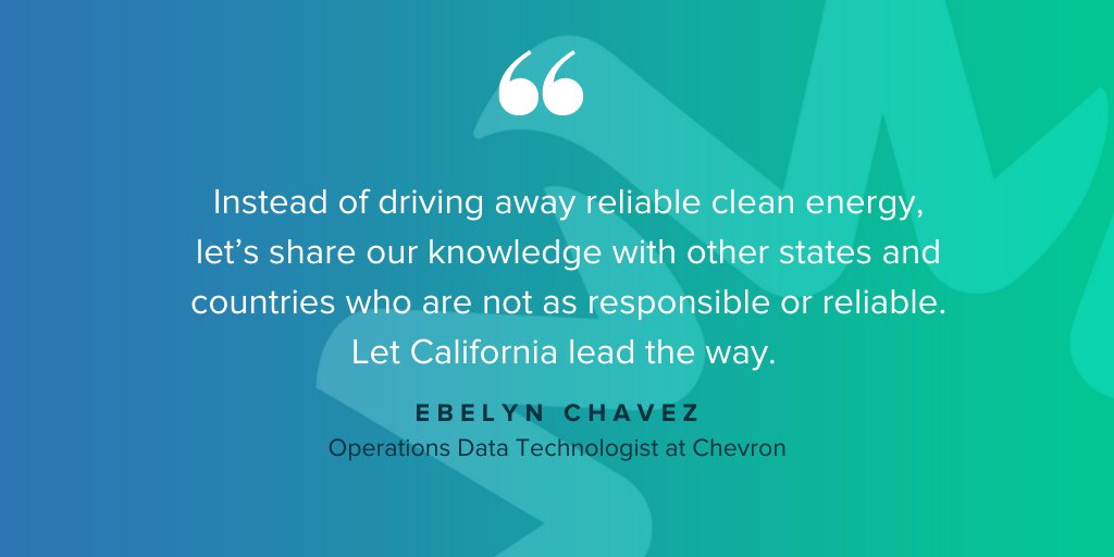 Ebelyn Chavez is the daughter of an immigrant farmer and a proud employee of California’s oil and gas industry. Here is her message. #PowerInEverybody #EnergyFuture4All