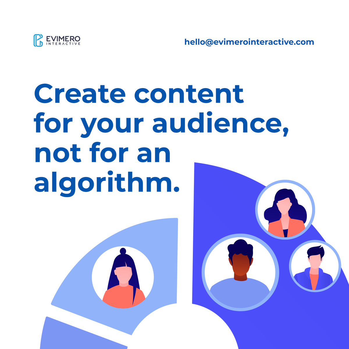 evimerointeract's tweet photo. Content is king and what you share should always be relatable to your audience. 
#EvimeroInteractive https://t.co/Gz6ffHglYk