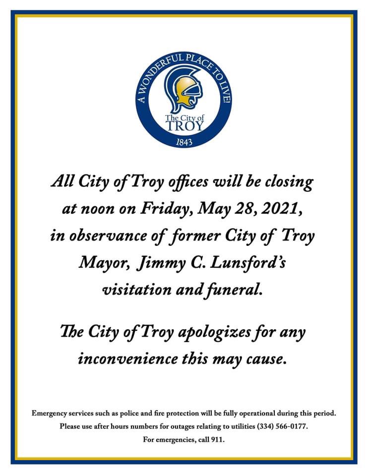 City of Troy Alabama tweet media